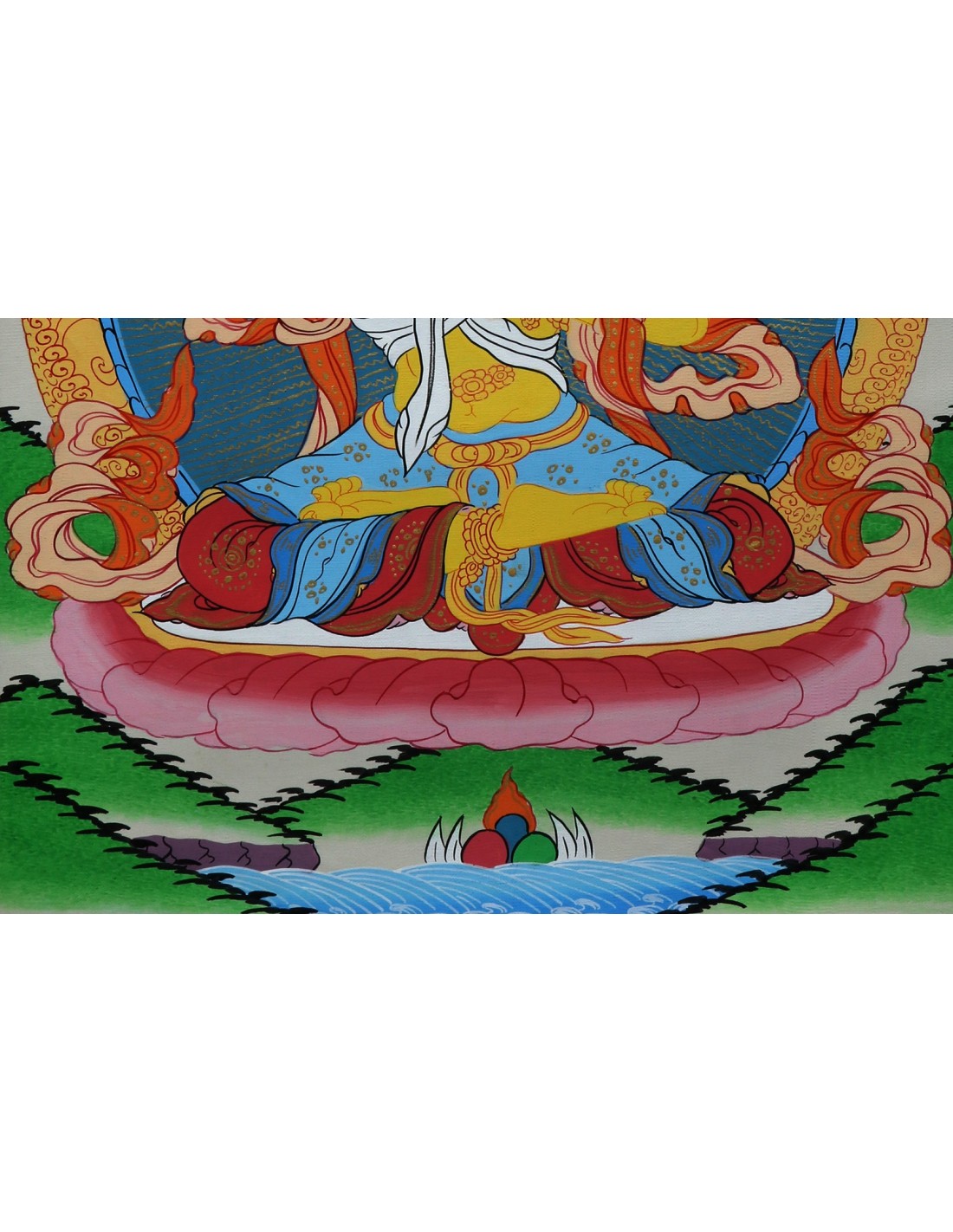 Manjushri God Of Wisdom Right Hand Holding Prajna Khadga The Sword