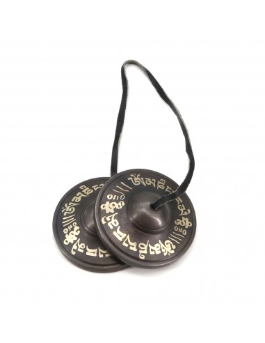 Exclusive Tibetan classic 7 metals hand-tuned tingsha bell, om mane padme hum carved chimes bell, hand-carved tingsha yoga bell