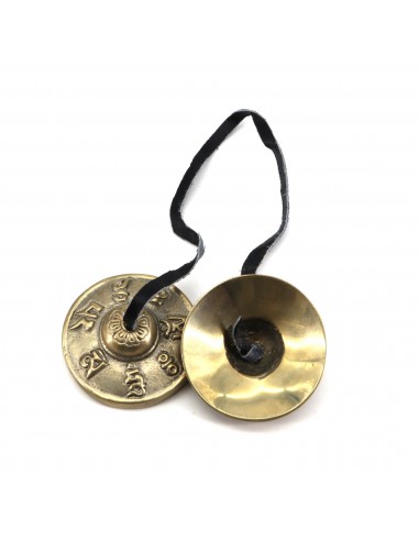 Exclusive Tibetan classic 5 metals hand-tuned tingsha bell, om mani padme hum carved chimes bell, hand-carved tingsha yoga bell