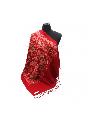 Wroldwide free shipping red floral cashmere shawl, Kashmere designs