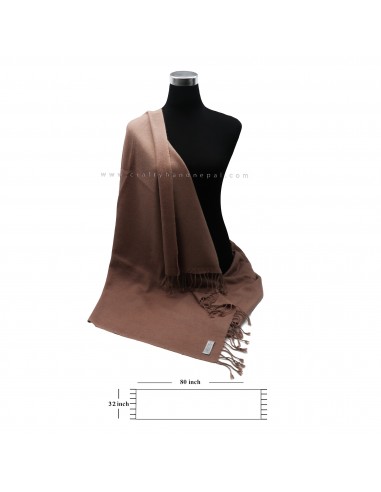 Free shipping exclusive 100% cashmere peanut brown tone color shawl