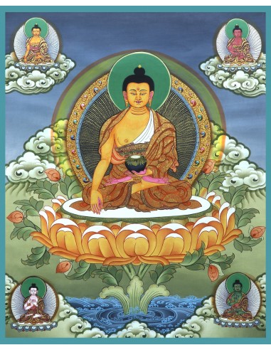 Shakyamuni Buddha, Mindfulness, Compassion, Love, Kindness, Shakyamuni Buddha Thangka Painting, Gautam Buddha, Buddha, Siddharth