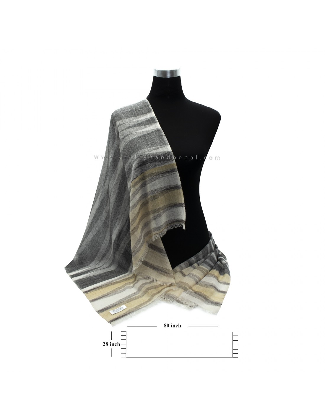 Handmade Cashmere Pashmina Self Jacquard Stoles Scarf deals Shawl Wrap