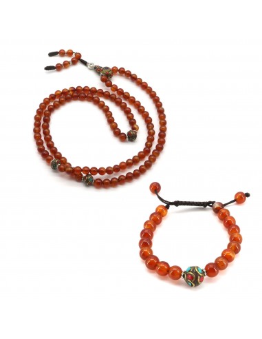 108 Beads japa mala and 22 beads creative beads, carnelian prayer beads, promotes energy, productivity, and healthy lifestyle