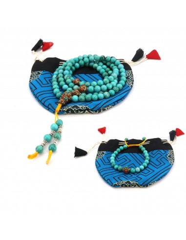 Tibetan Turquoise Mala Beads