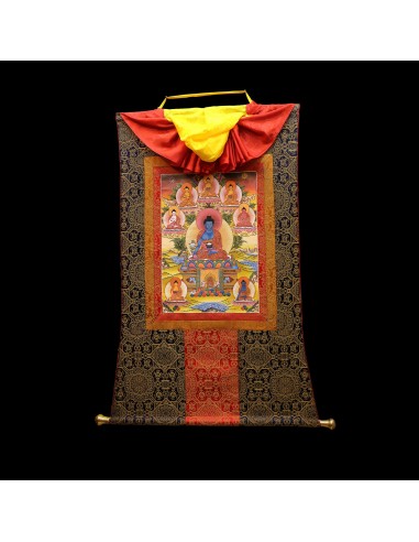 Fine quality gold plated kalachakra mandala and om chakra mandala, Tibetan handicraft for luck and positivity, om ah hum mind